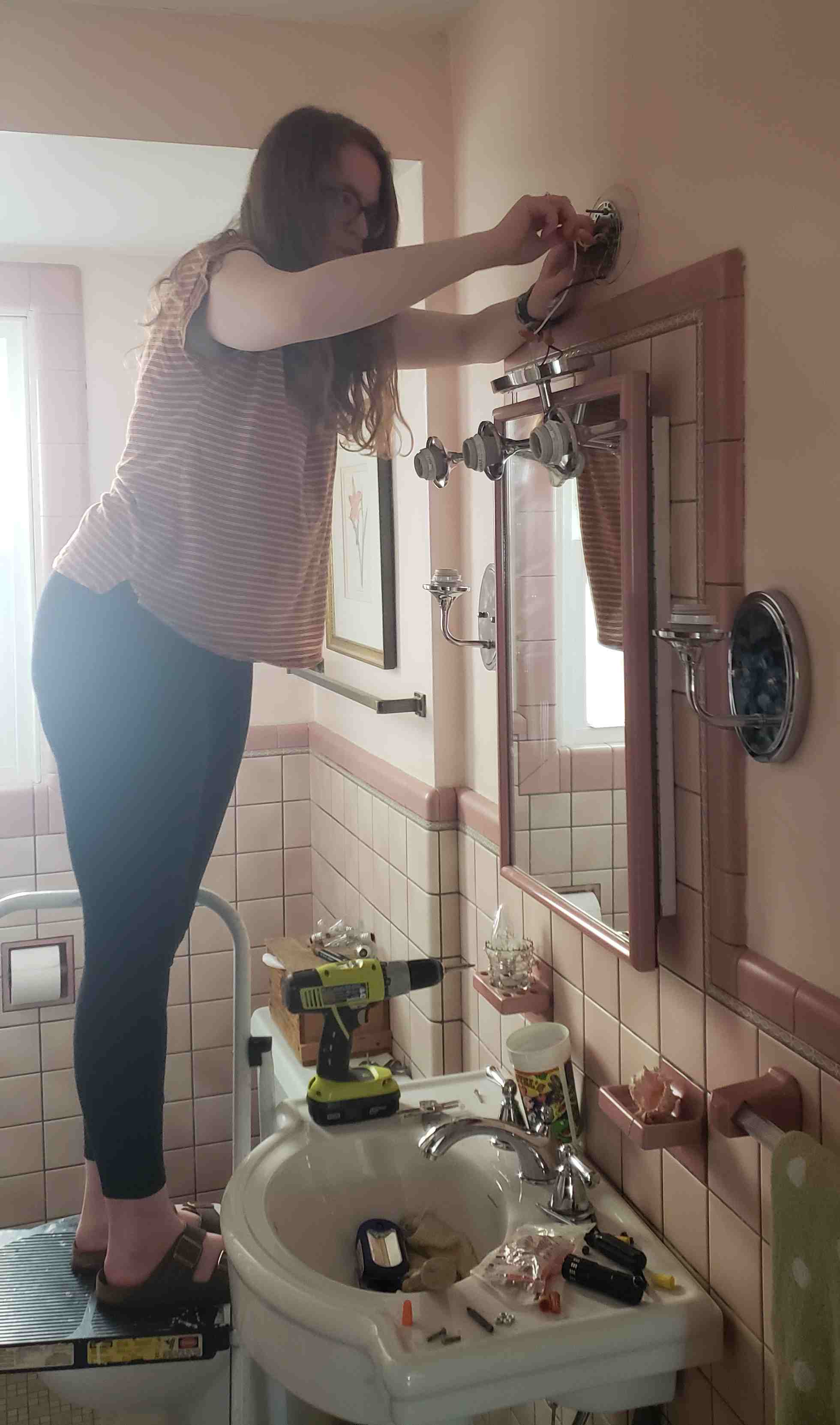 2020-04-26 Jane replacing a light.jpg